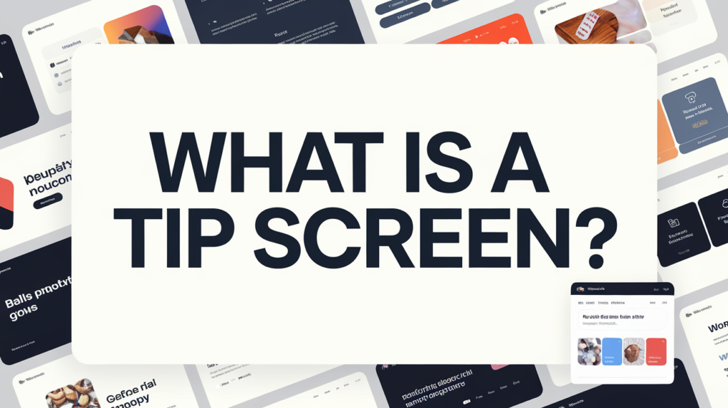 What is a Tip Screen?